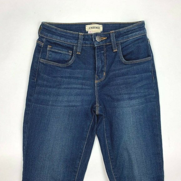 L'AGENCE Tilly‎ Skinny Jeans Cotton Blend Stretch - Picture 6 of 12